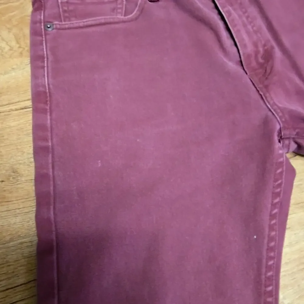 Levi's Mens Jeans Slim Fit Red Pruple Burgundy Denim 32x32